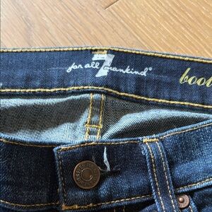 7 For All Mankind Dark Blue Boot Cut Jeans